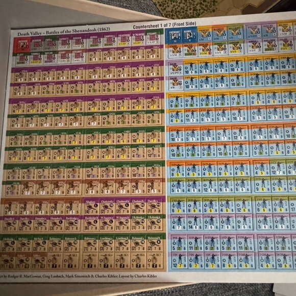 Death Valley: Battles for the Shenandoah (open, unpunched) GMT Games - Picture 13 of 16